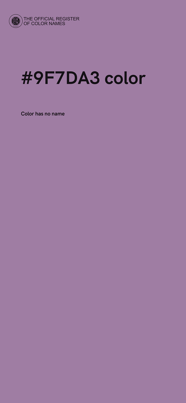 #9F7DA3 color image