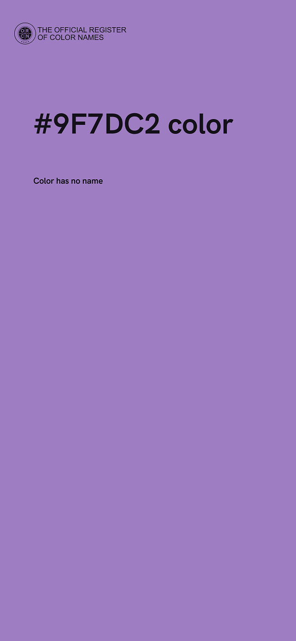 #9F7DC2 color image