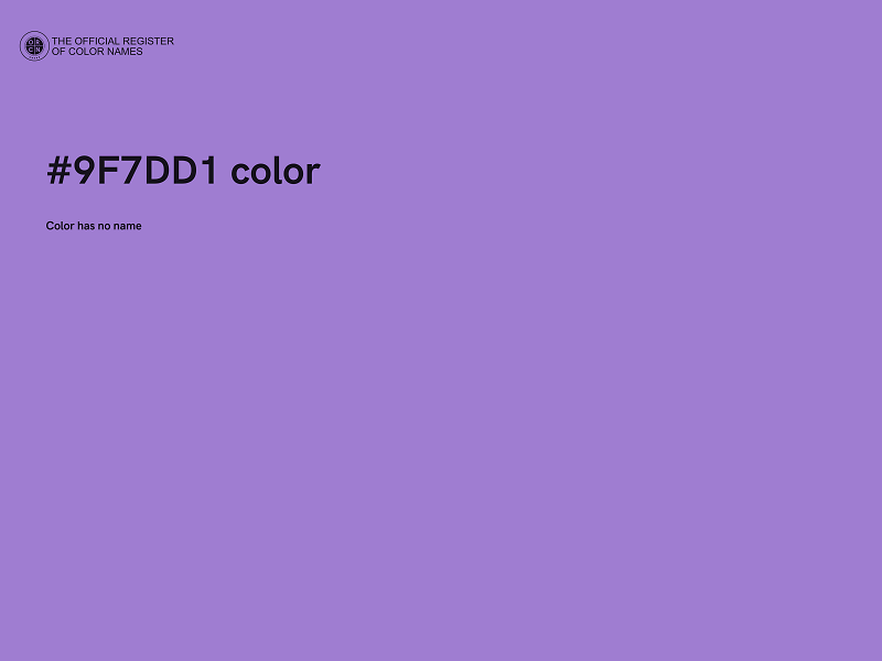 #9F7DD1 color image