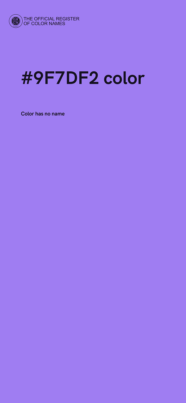 #9F7DF2 color image