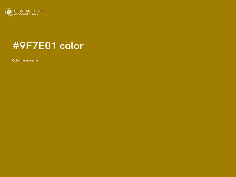 #9F7E01 color image