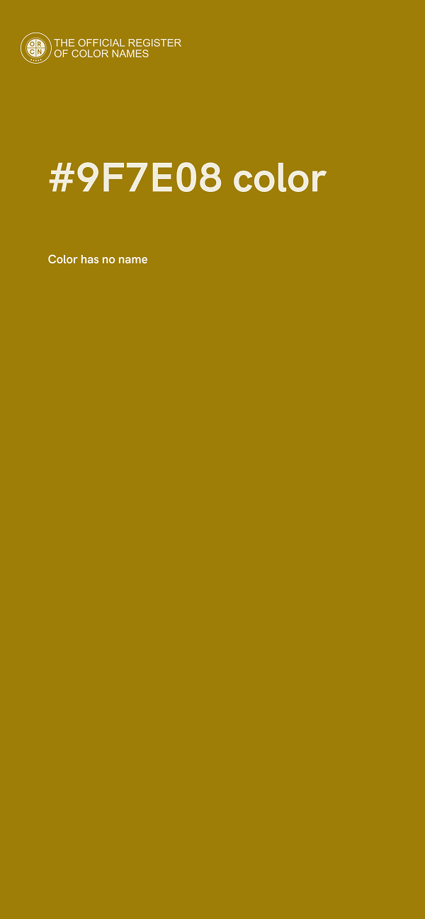#9F7E08 color image