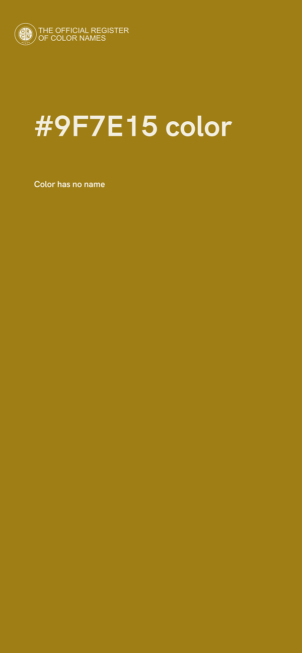 #9F7E15 color image
