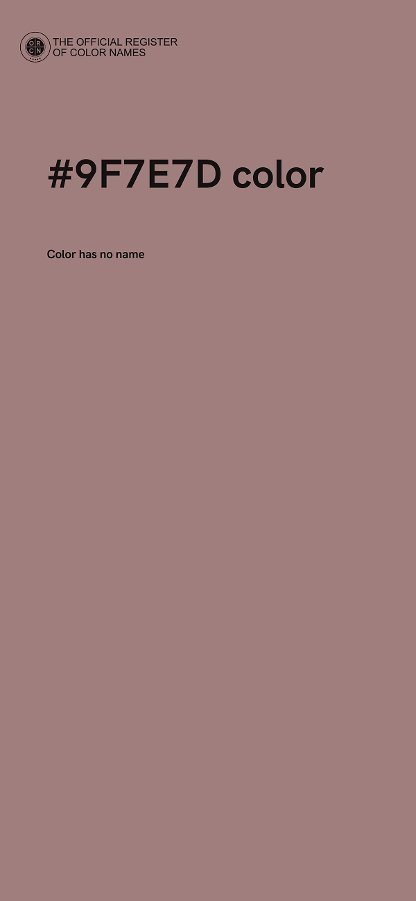 #9F7E7D color image