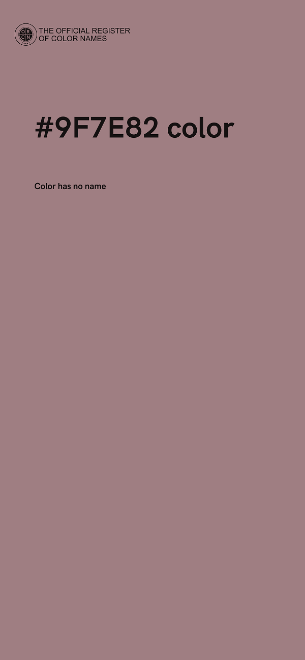 #9F7E82 color image