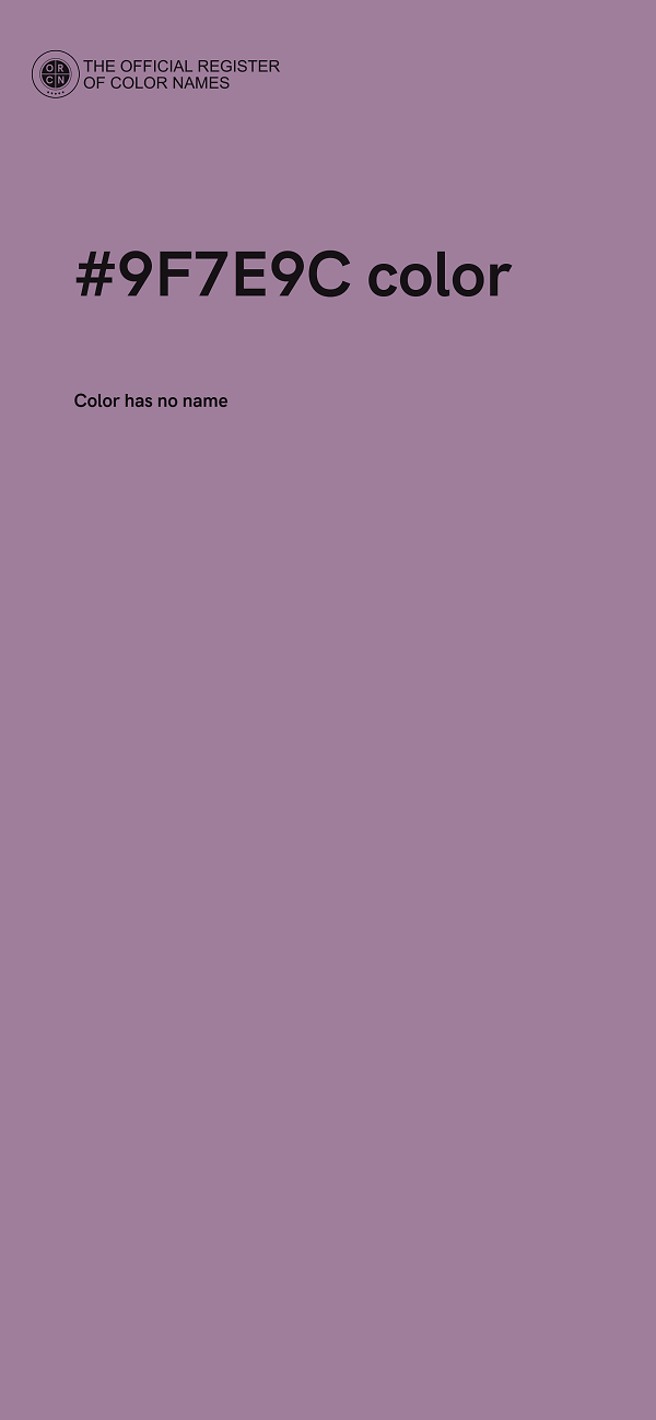 #9F7E9C color image