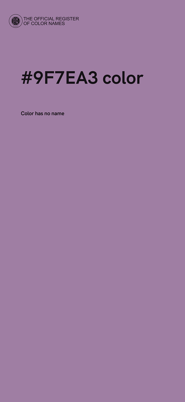 #9F7EA3 color image