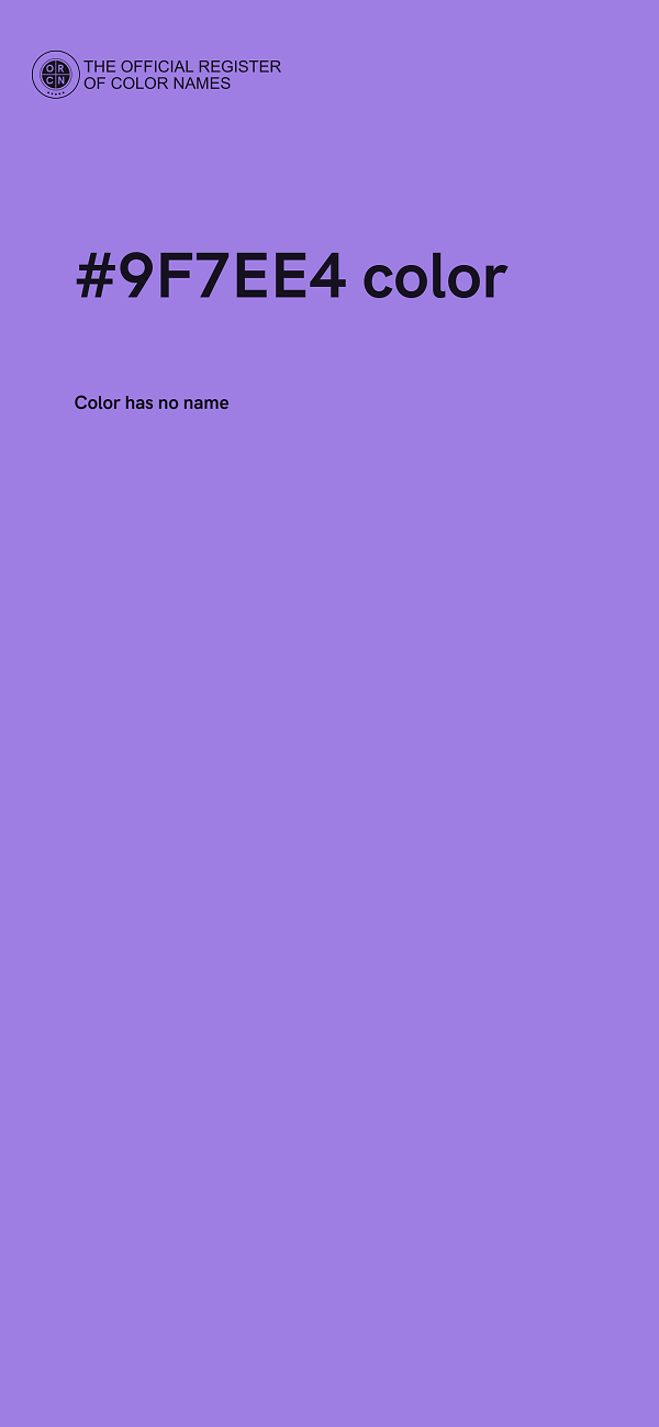 #9F7EE4 color image