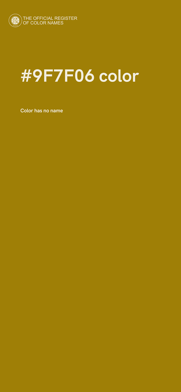 #9F7F06 color image
