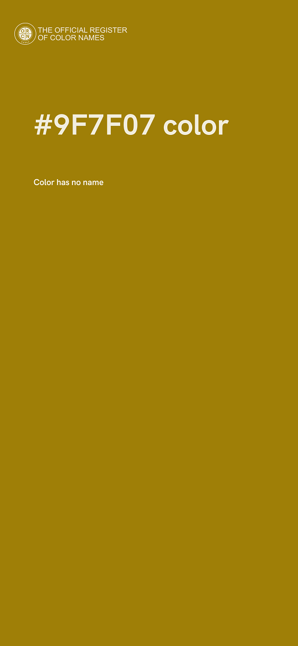 #9F7F07 color image