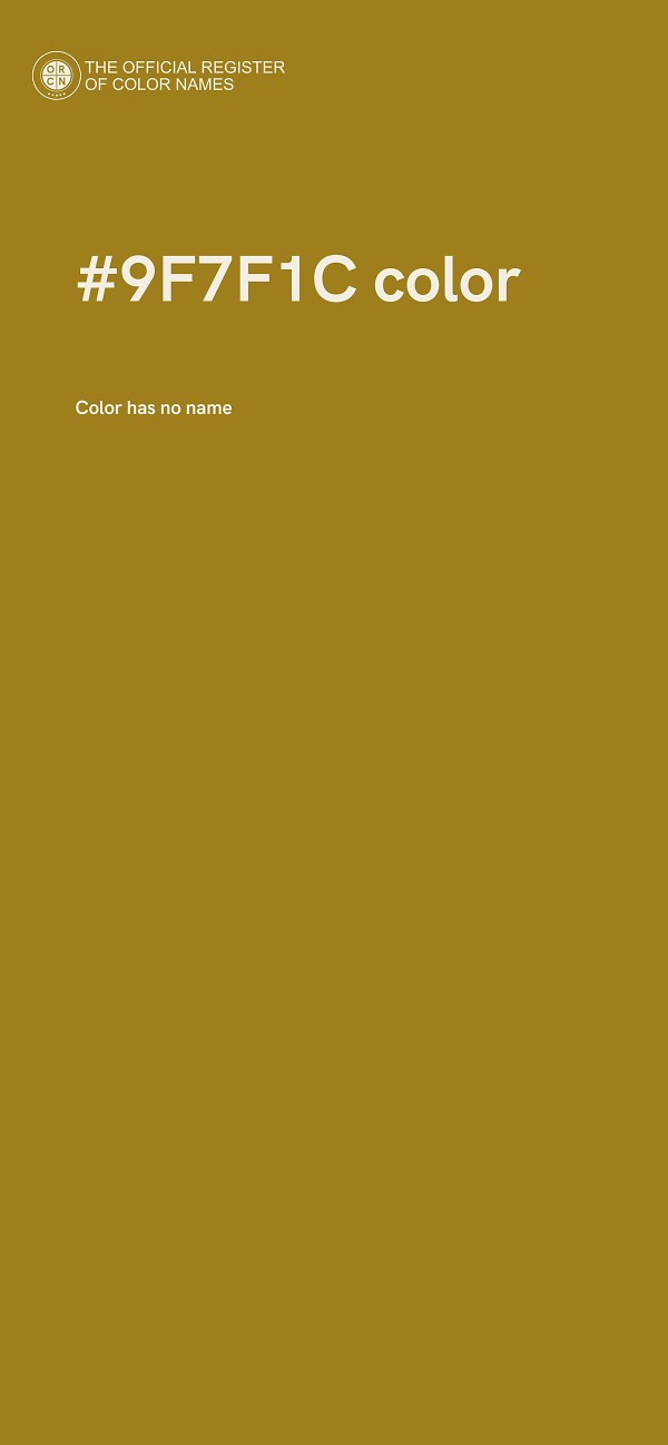 #9F7F1C color image