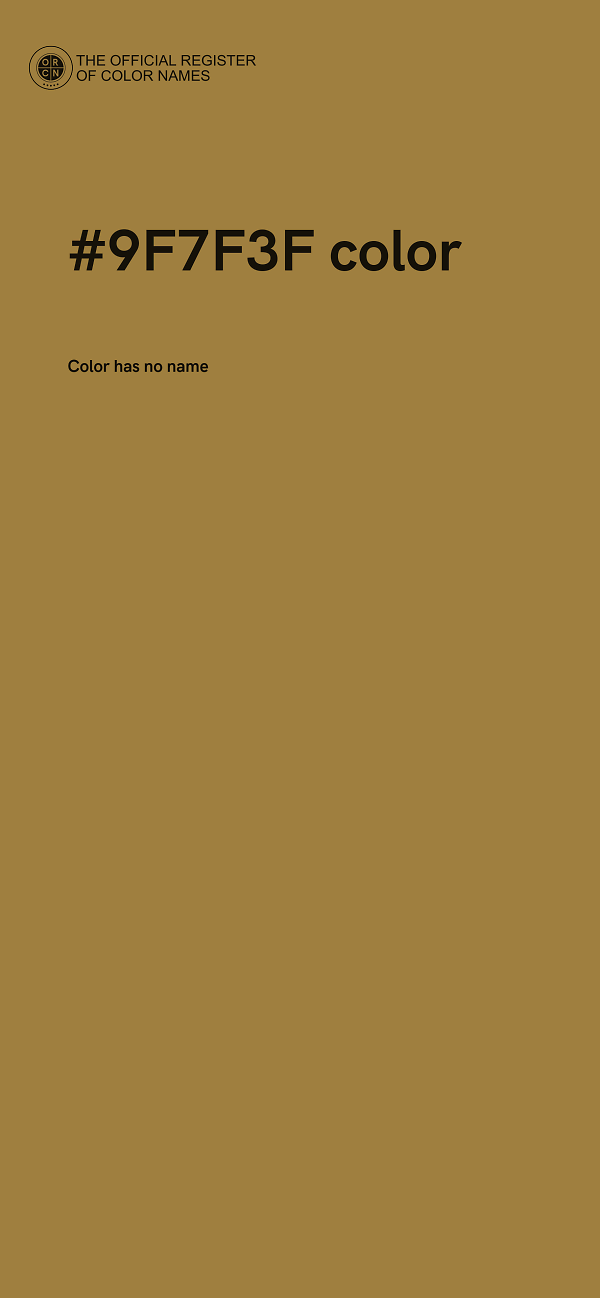 #9F7F3F color image