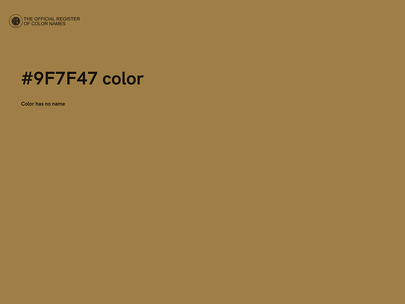 #9F7F47 color image