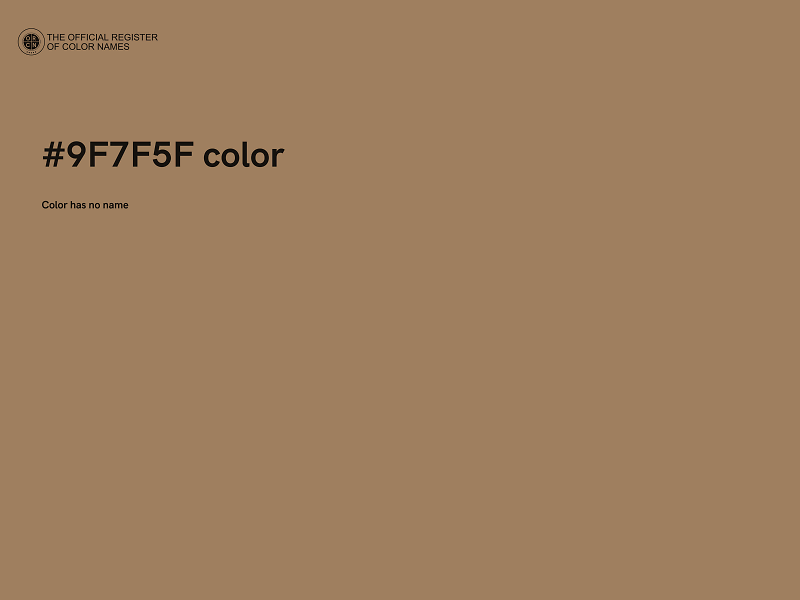 #9F7F5F color image