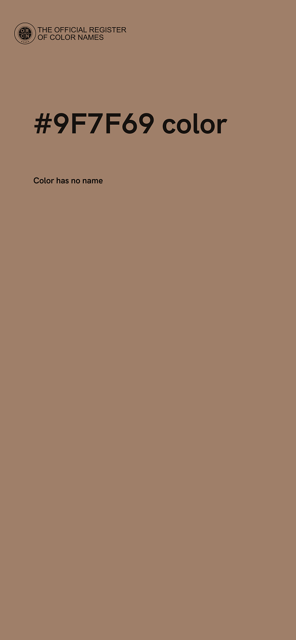 #9F7F69 color image