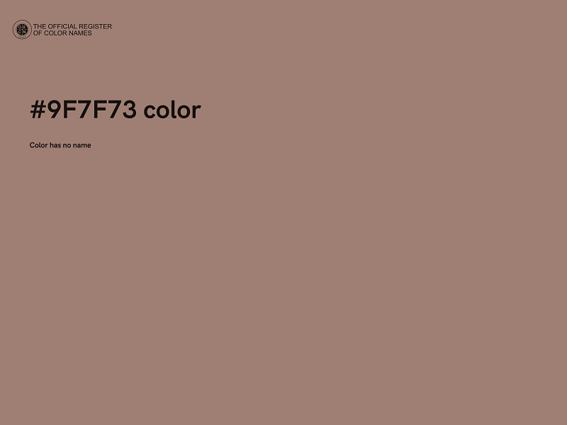 #9F7F73 color image