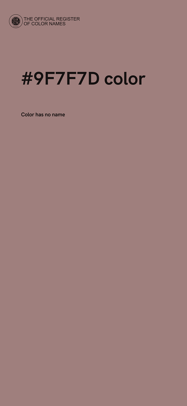 #9F7F7D color image