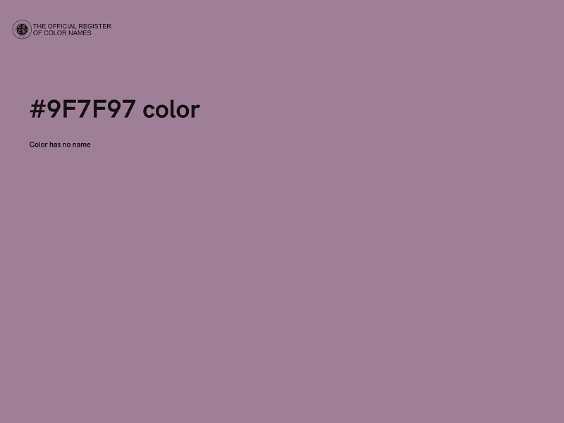 #9F7F97 color image