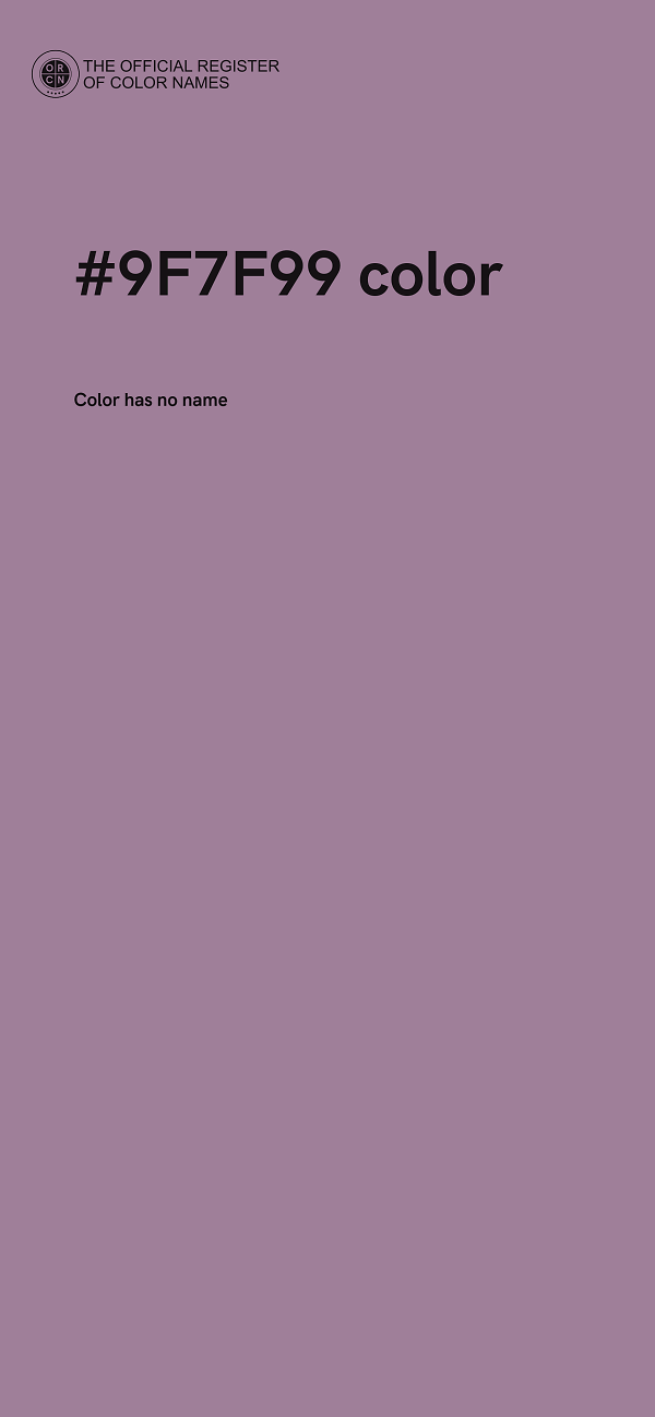 #9F7F99 color image