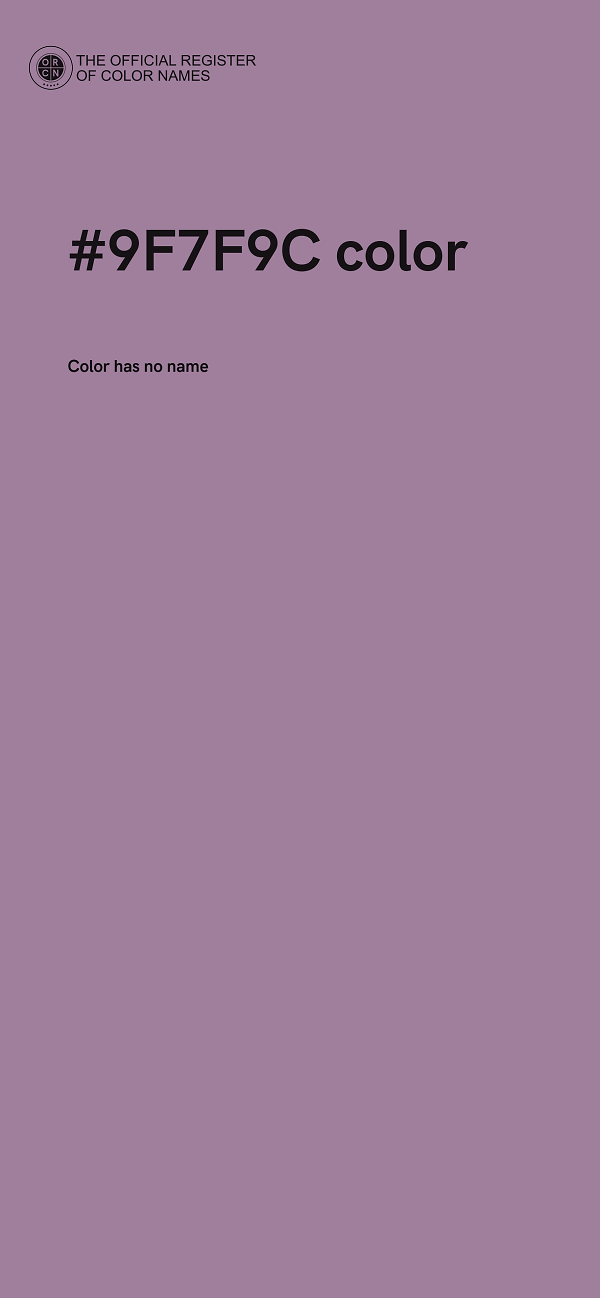 #9F7F9C color image