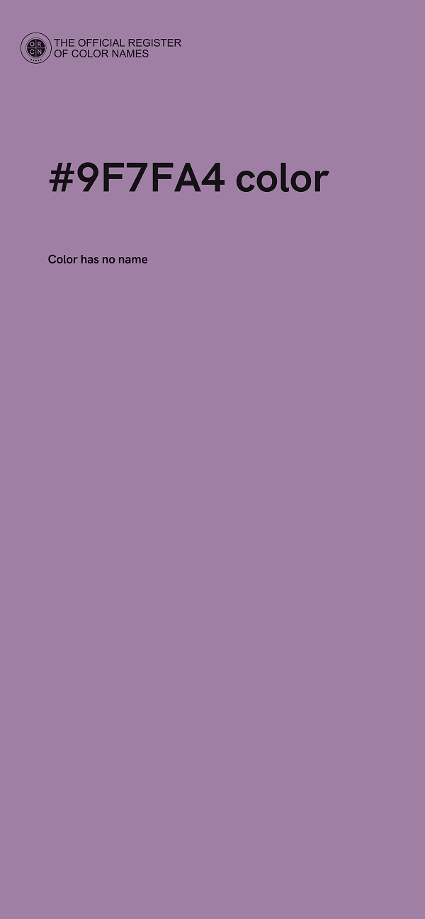 #9F7FA4 color image