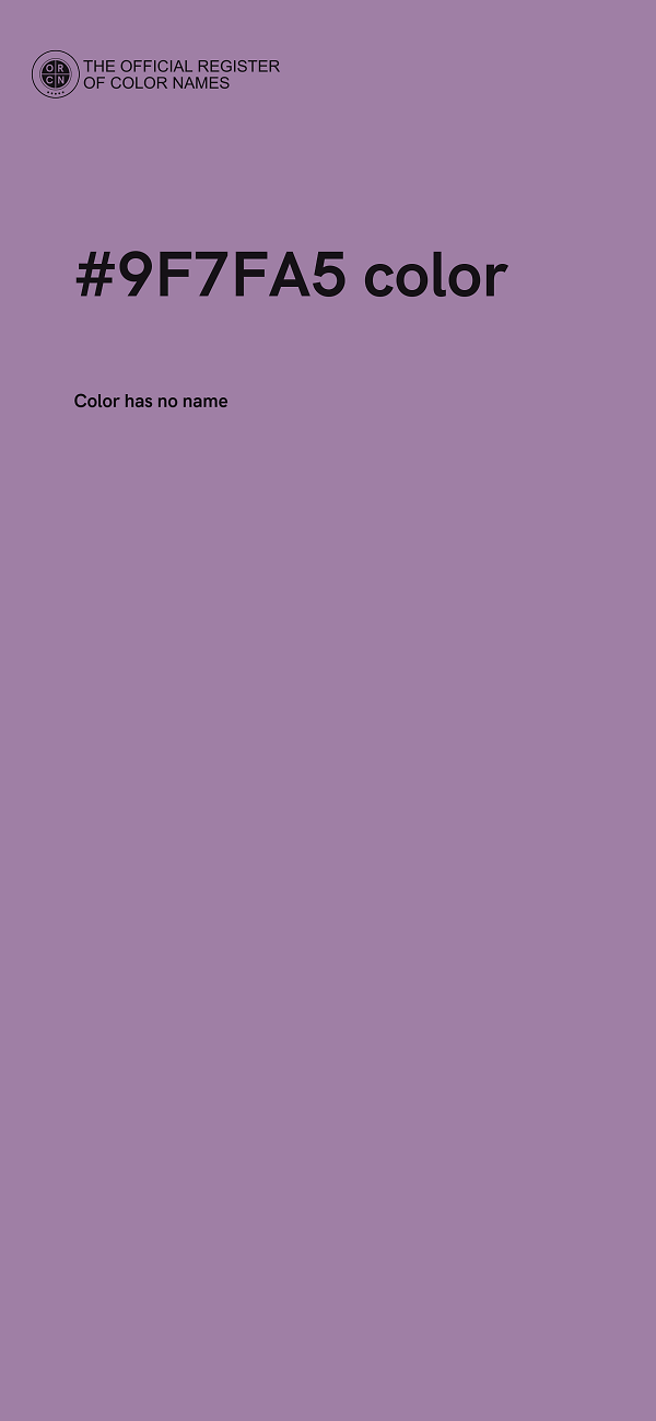 #9F7FA5 color image