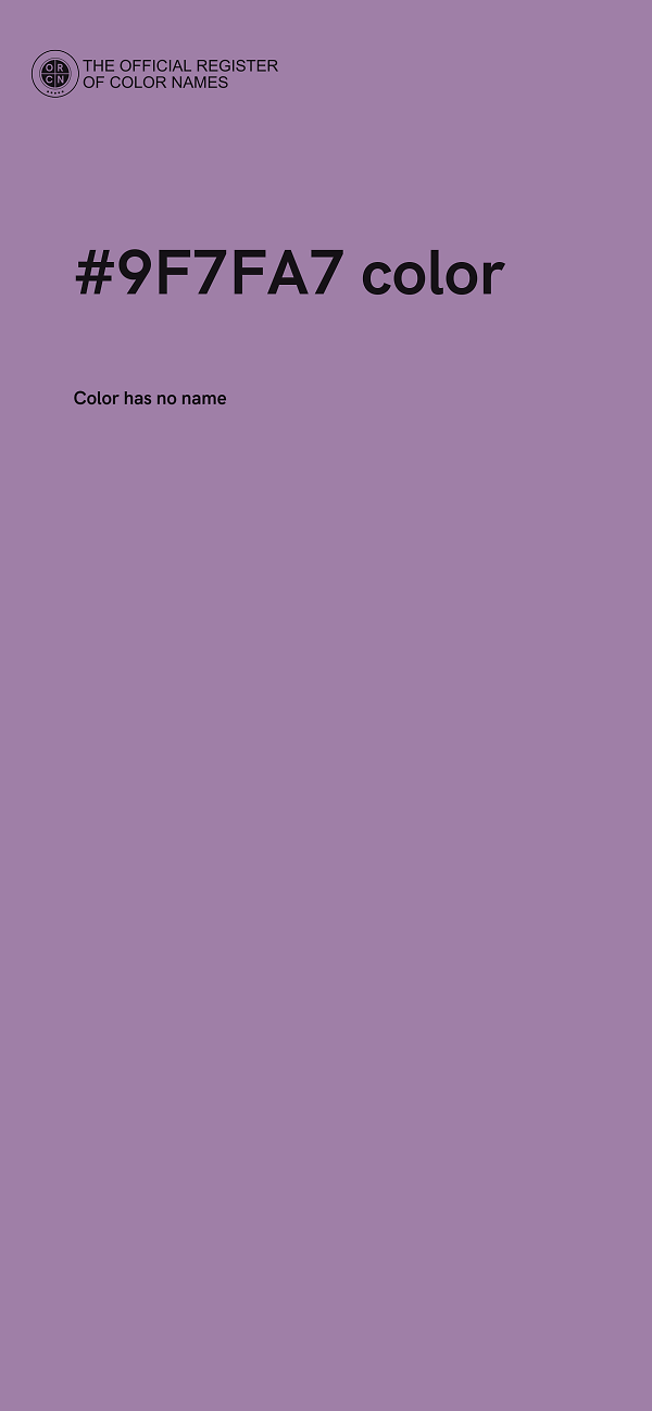 #9F7FA7 color image