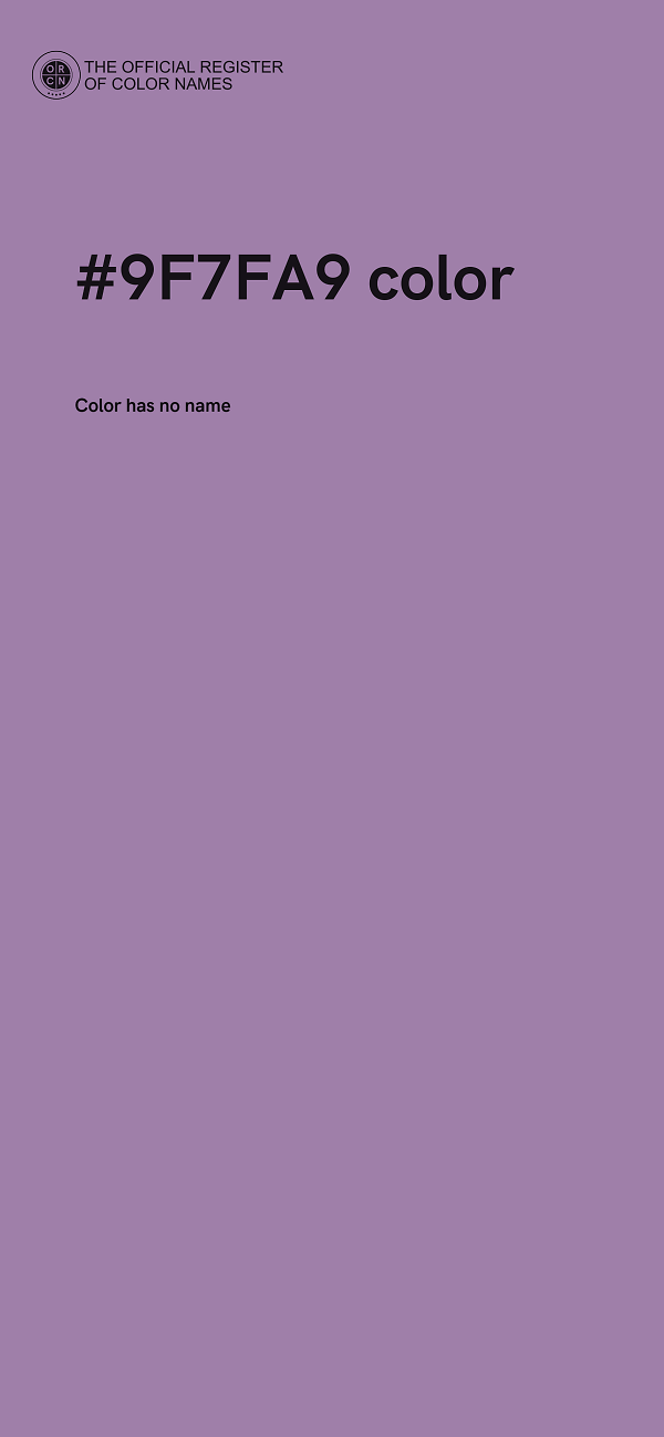 #9F7FA9 color image