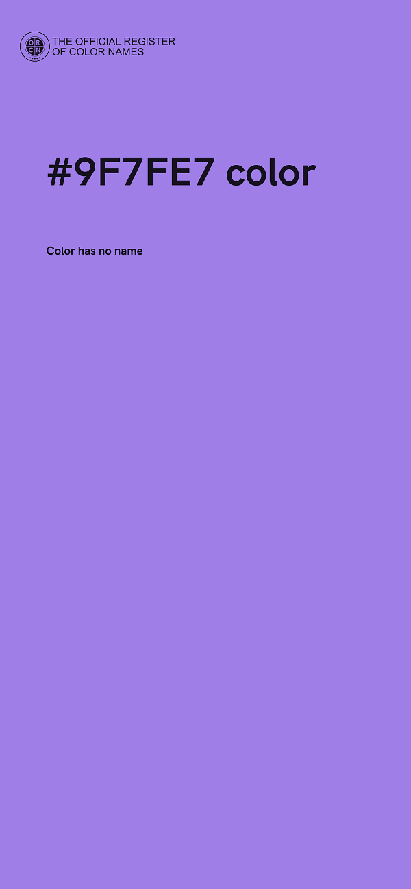 #9F7FE7 color image