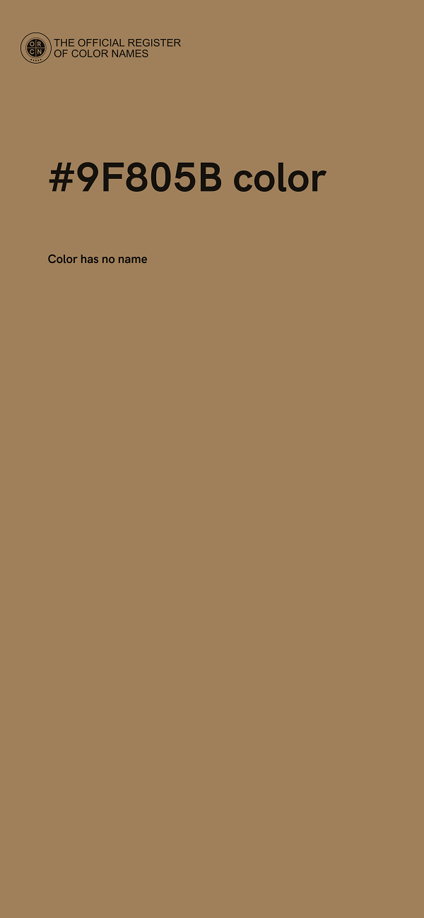 #9F805B color image