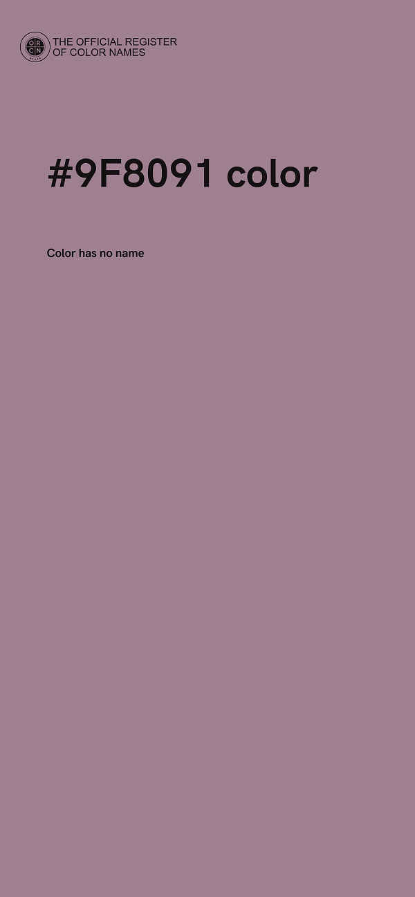 #9F8091 color image