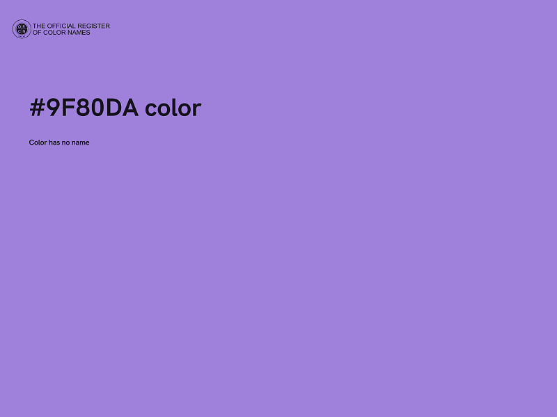 #9F80DA color image