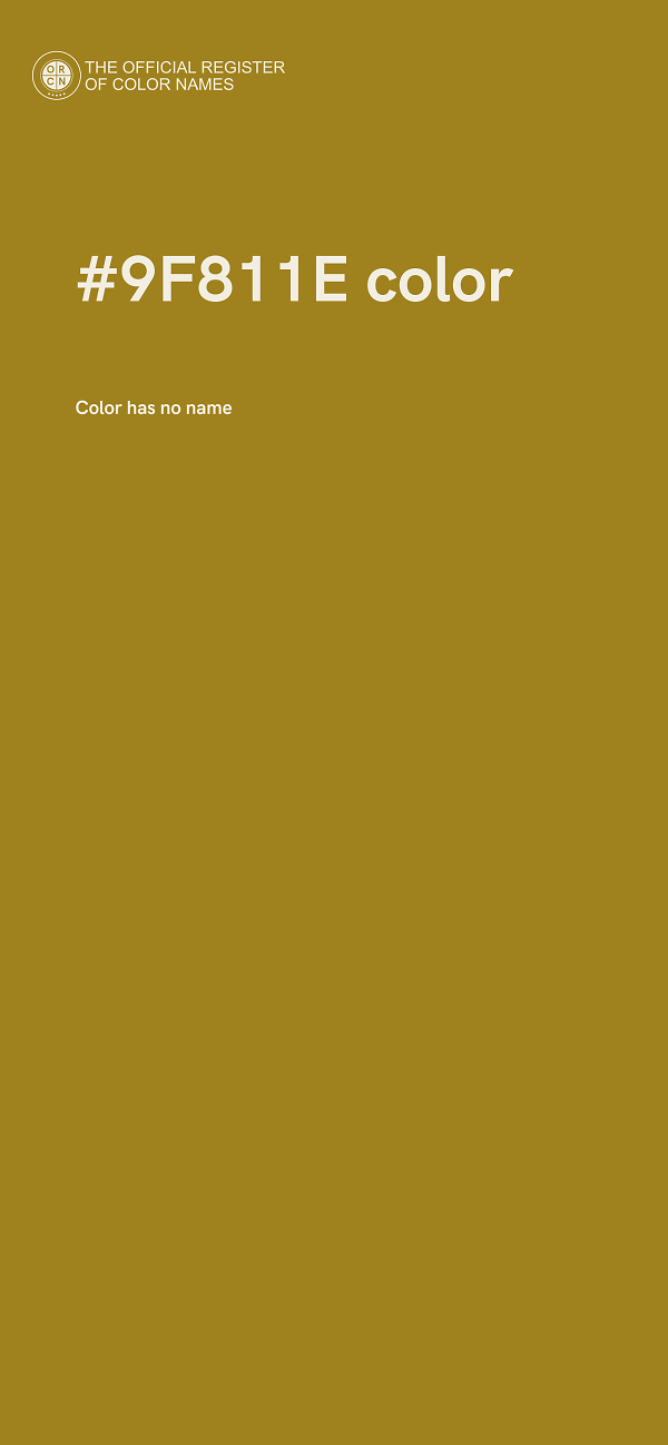 #9F811E color image