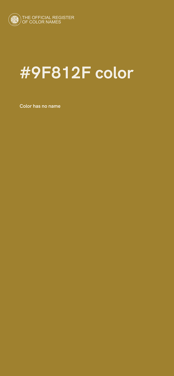 #9F812F color image