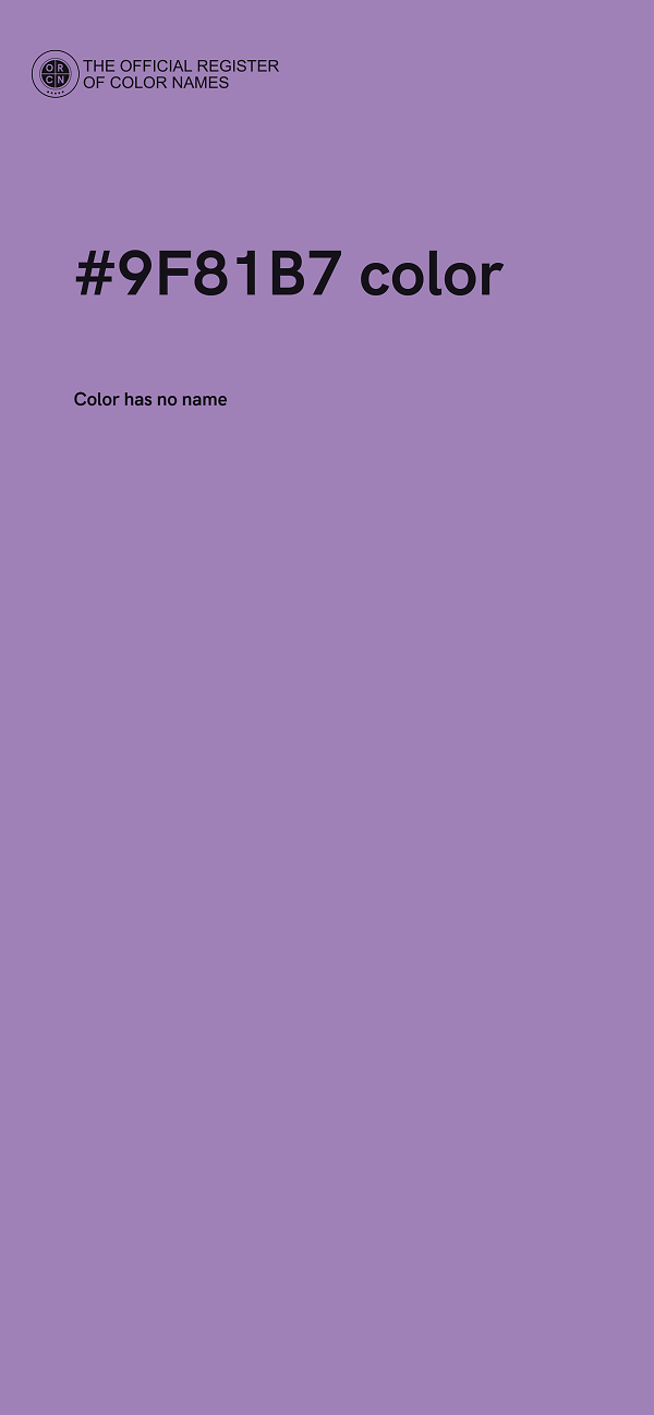 #9F81B7 color image