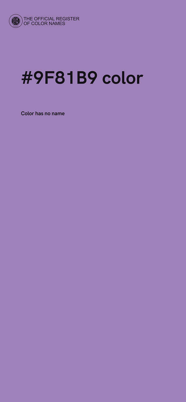 #9F81B9 color image