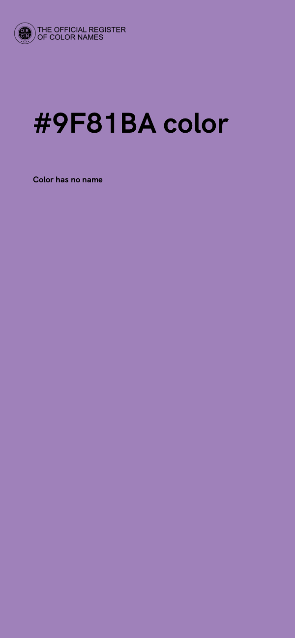#9F81BA color image