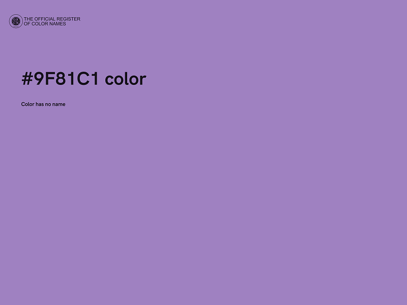 #9F81C1 color image