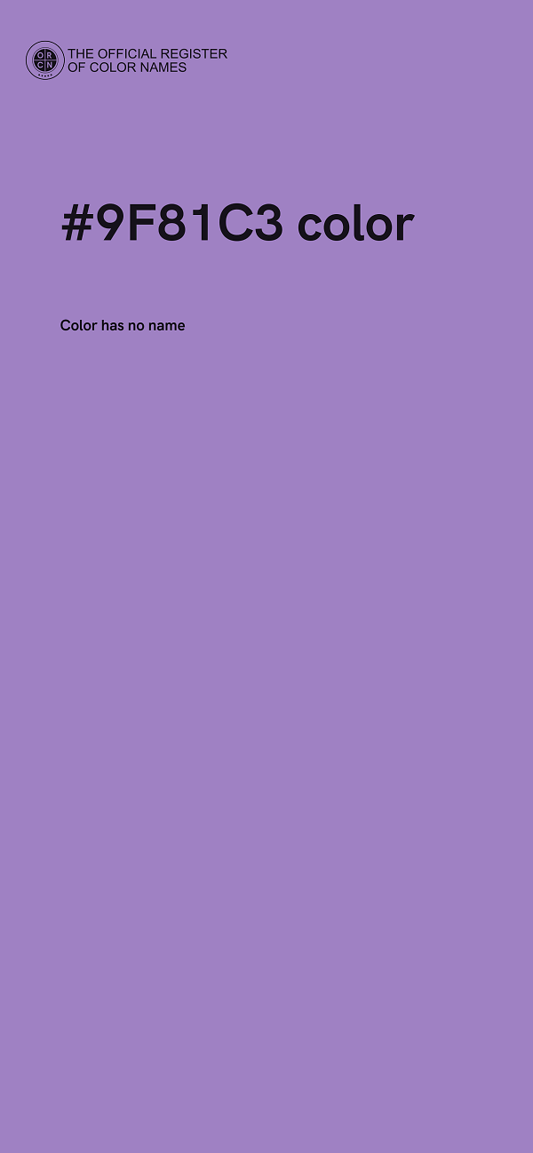 #9F81C3 color image