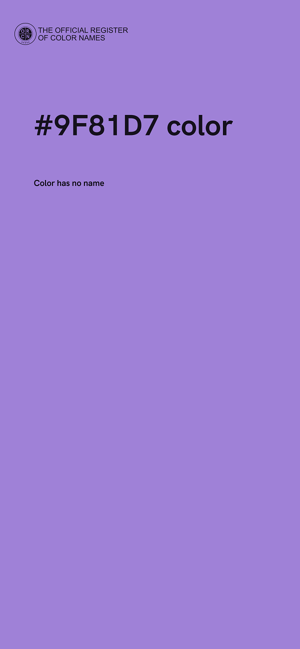 #9F81D7 color image