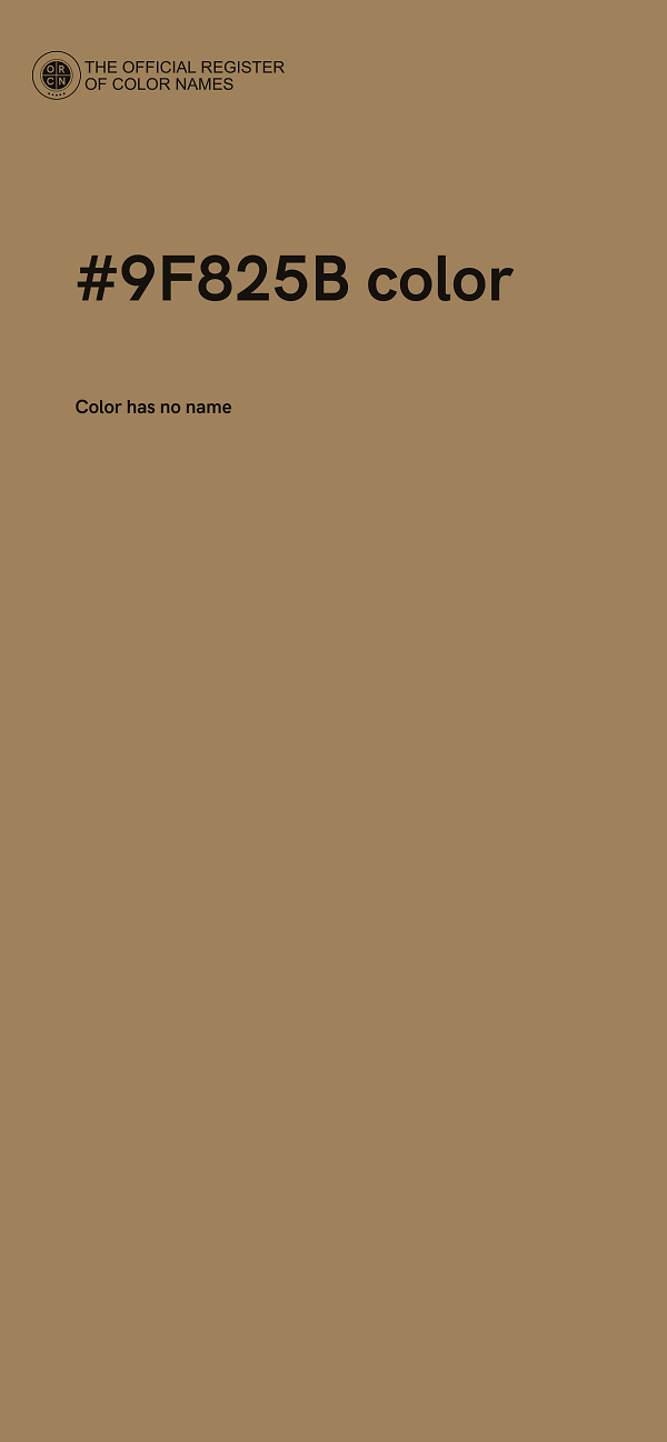 #9F825B color image