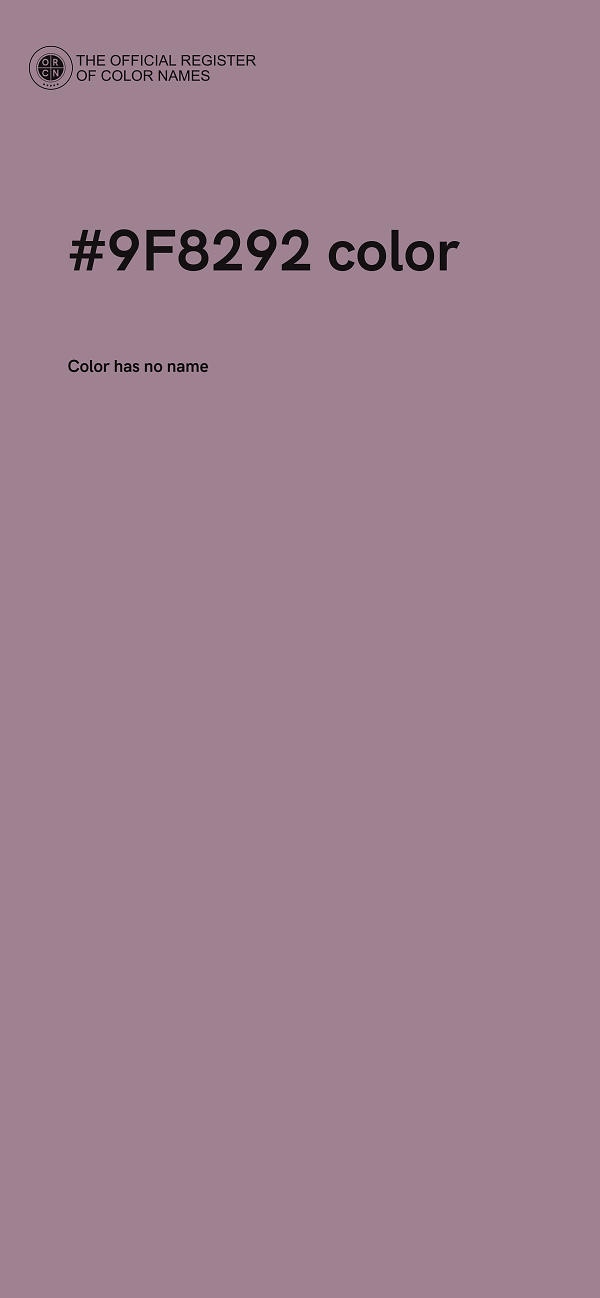 #9F8292 color image