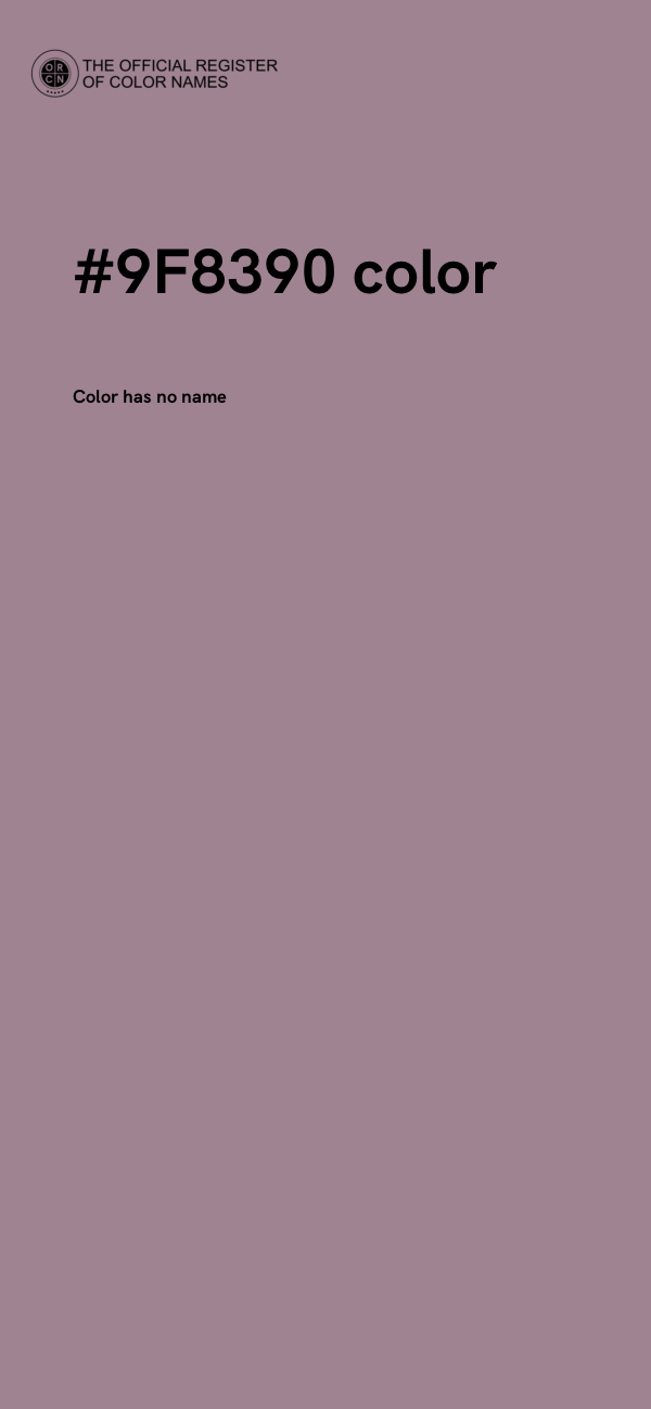 #9F8390 color image