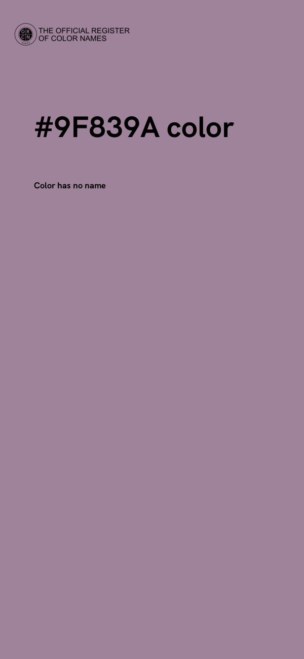 #9F839A color image