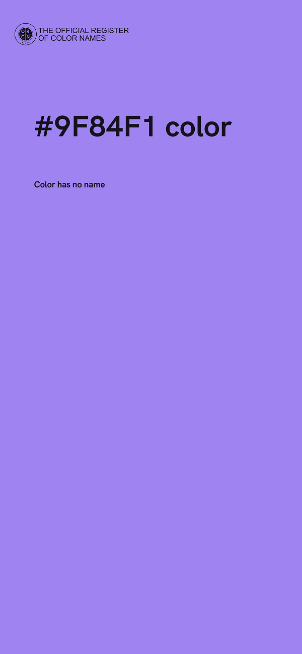 #9F84F1 color image