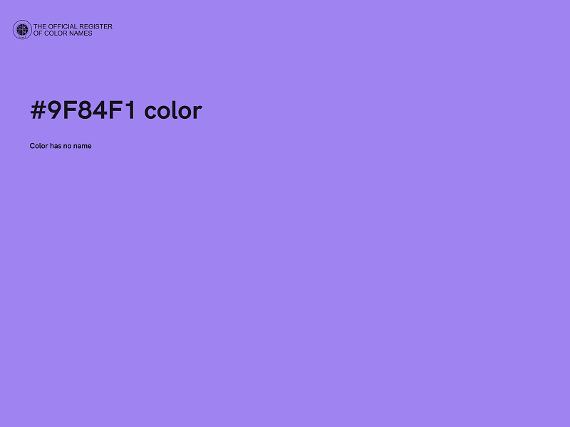 #9F84F1 color image