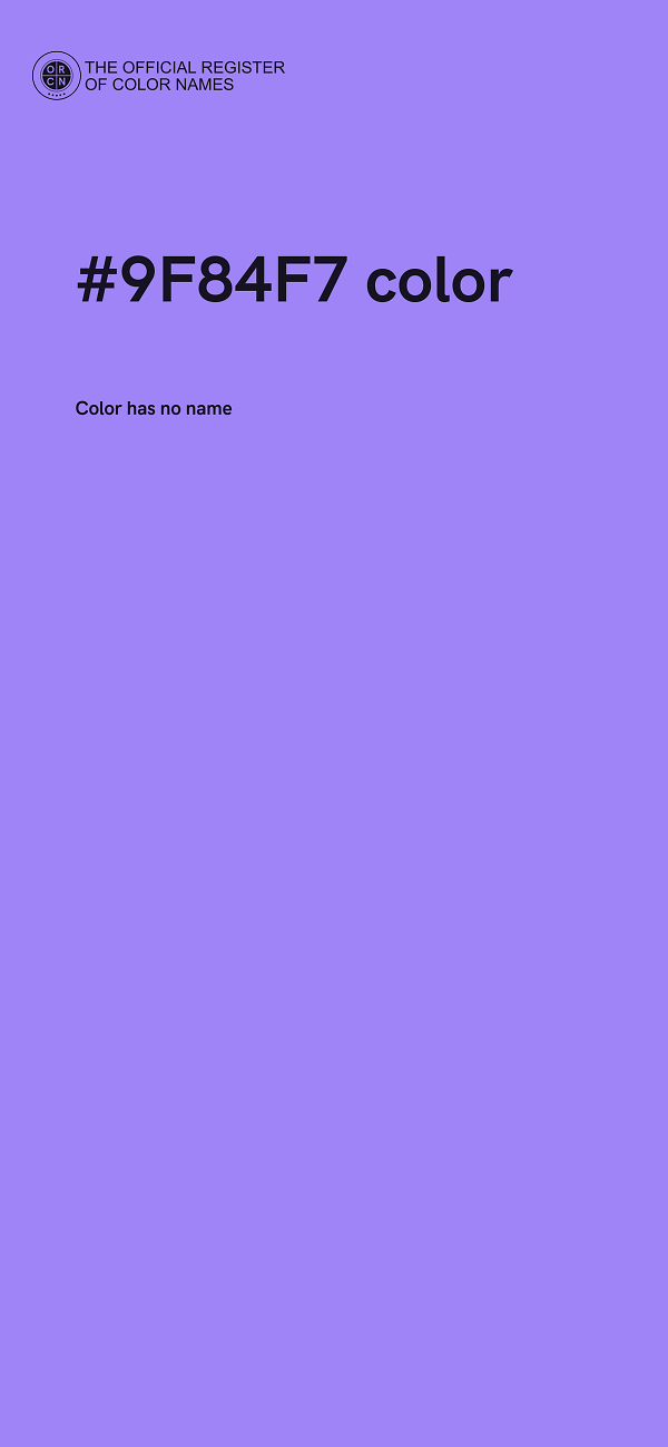 #9F84F7 color image