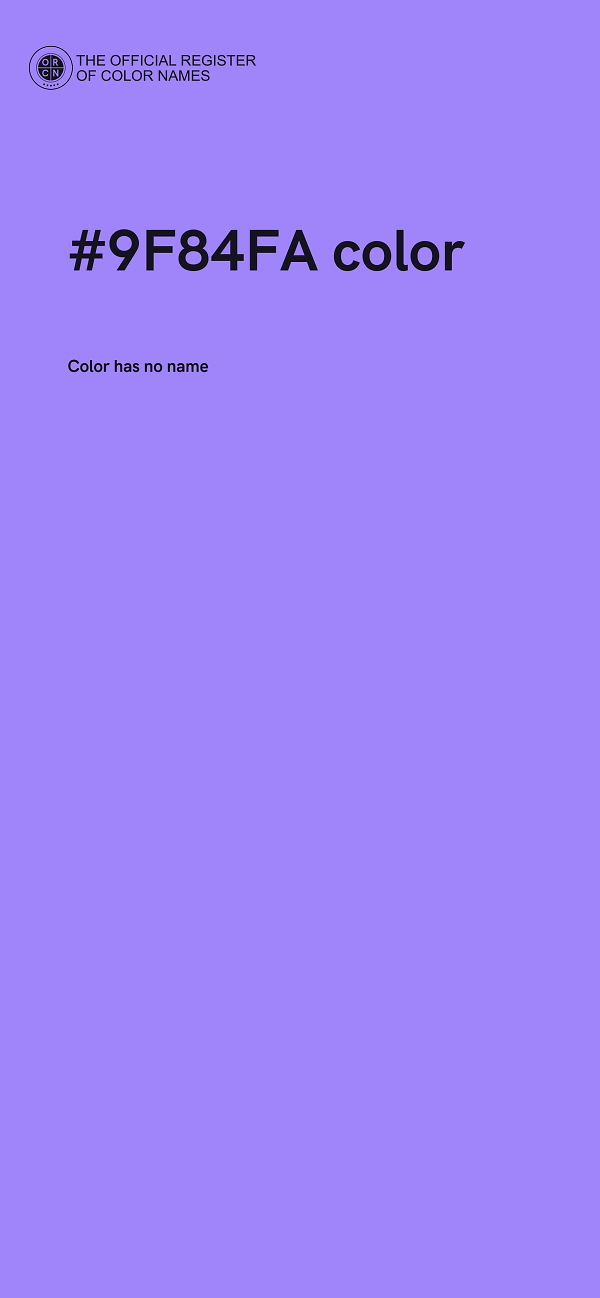 #9F84FA color image