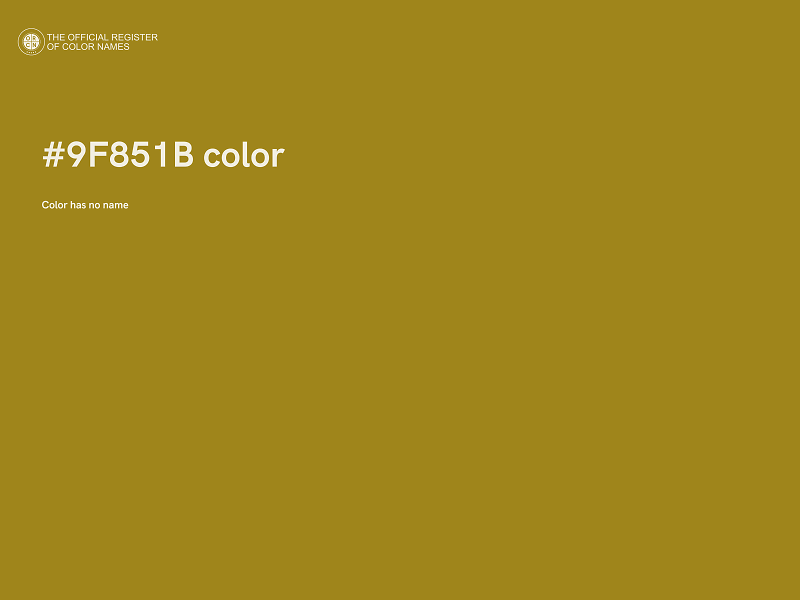 #9F851B color image