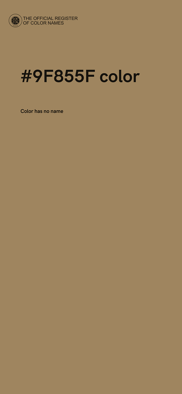 #9F855F color image